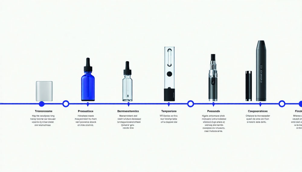 Timeline illustrating the growth and popularity of vaping in Canada